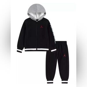 Jordan 2 pc Little Boys Block Rib Full-Zip Hoodie and Pants/Size: 4